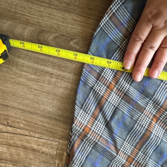 Grammar NYC  the feminine organic cotton plaid maxi dress size 6 - Picture 13 of 14